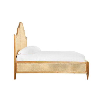 Sherlock Natural Wooden King Bed