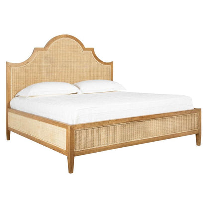 Sherlock Natural Wooden King Bed