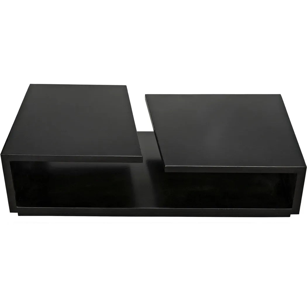 Shift Black Steel Rectangle Coffee Table
