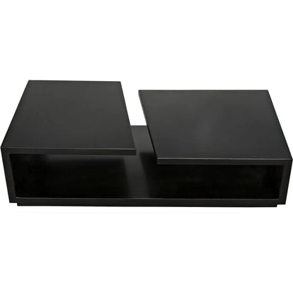 Shift Black Steel Rectangle Coffee Table