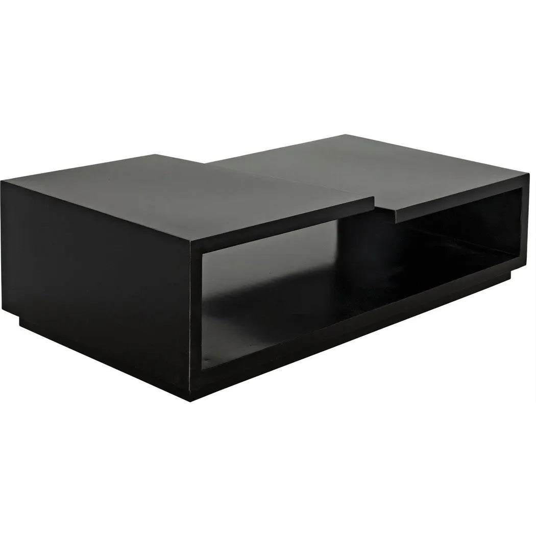Shift Black Steel Rectangle Coffee Table