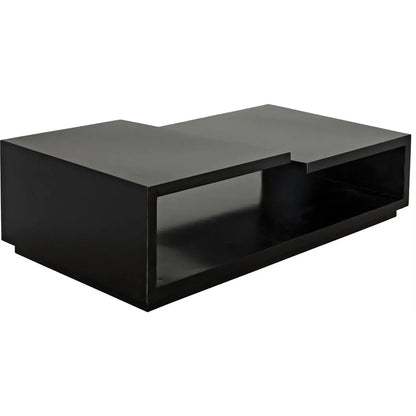 Shift Black Steel Rectangle Coffee Table
