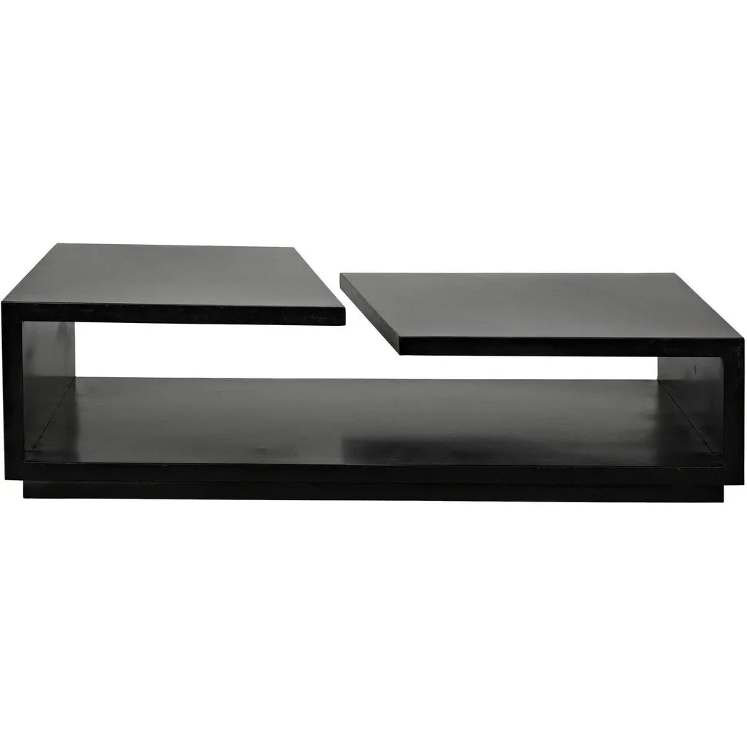 Shift Black Steel Rectangle Coffee Table