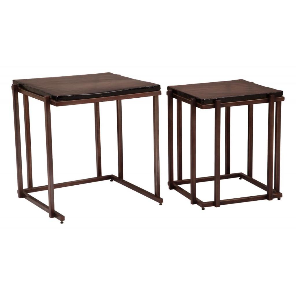 Zuo Modern Shimai Iron Frame Nesting Table 2PC