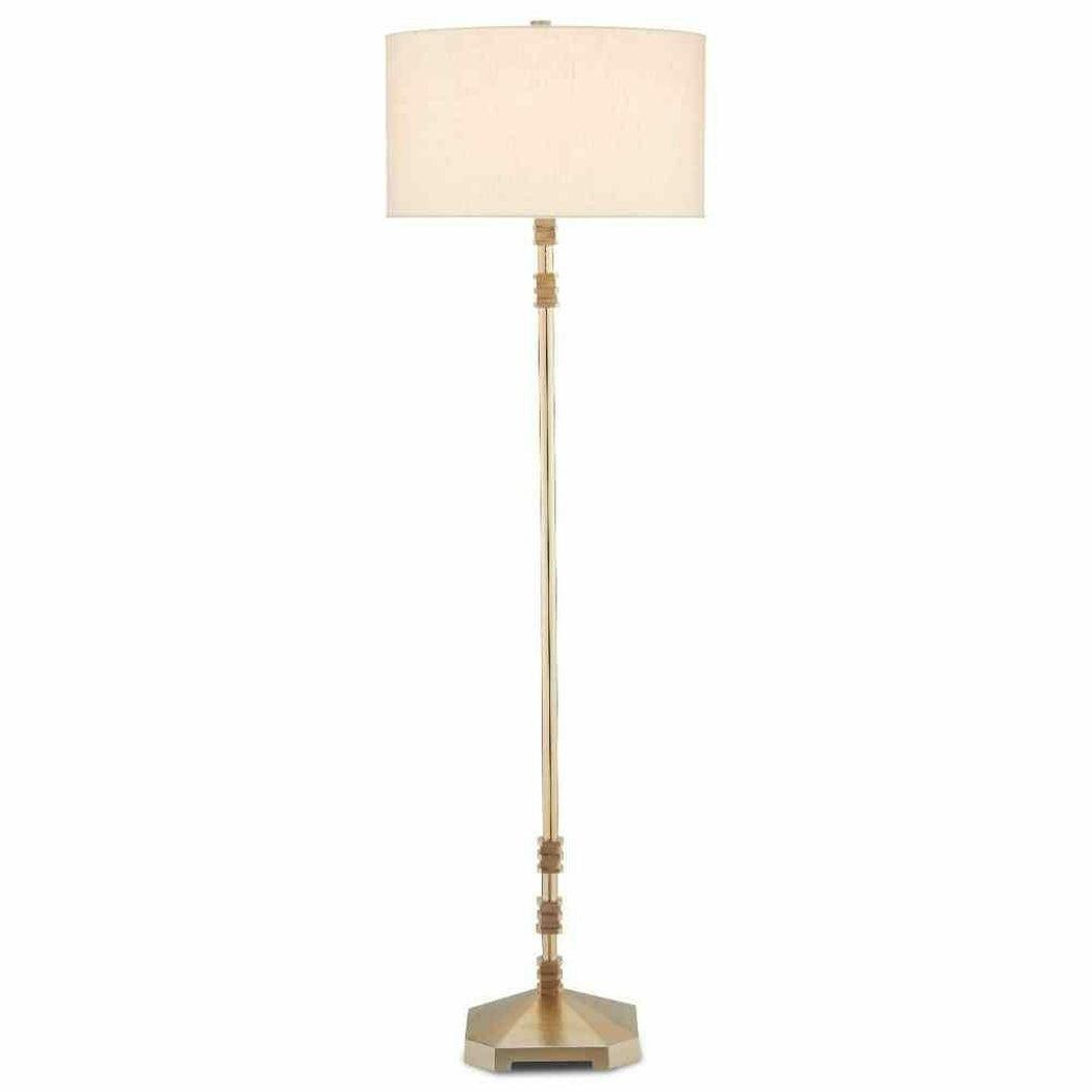 Shiny Gold Pilare Floor Lamp Floor Lamps Sideboards and Things By Currey & Co