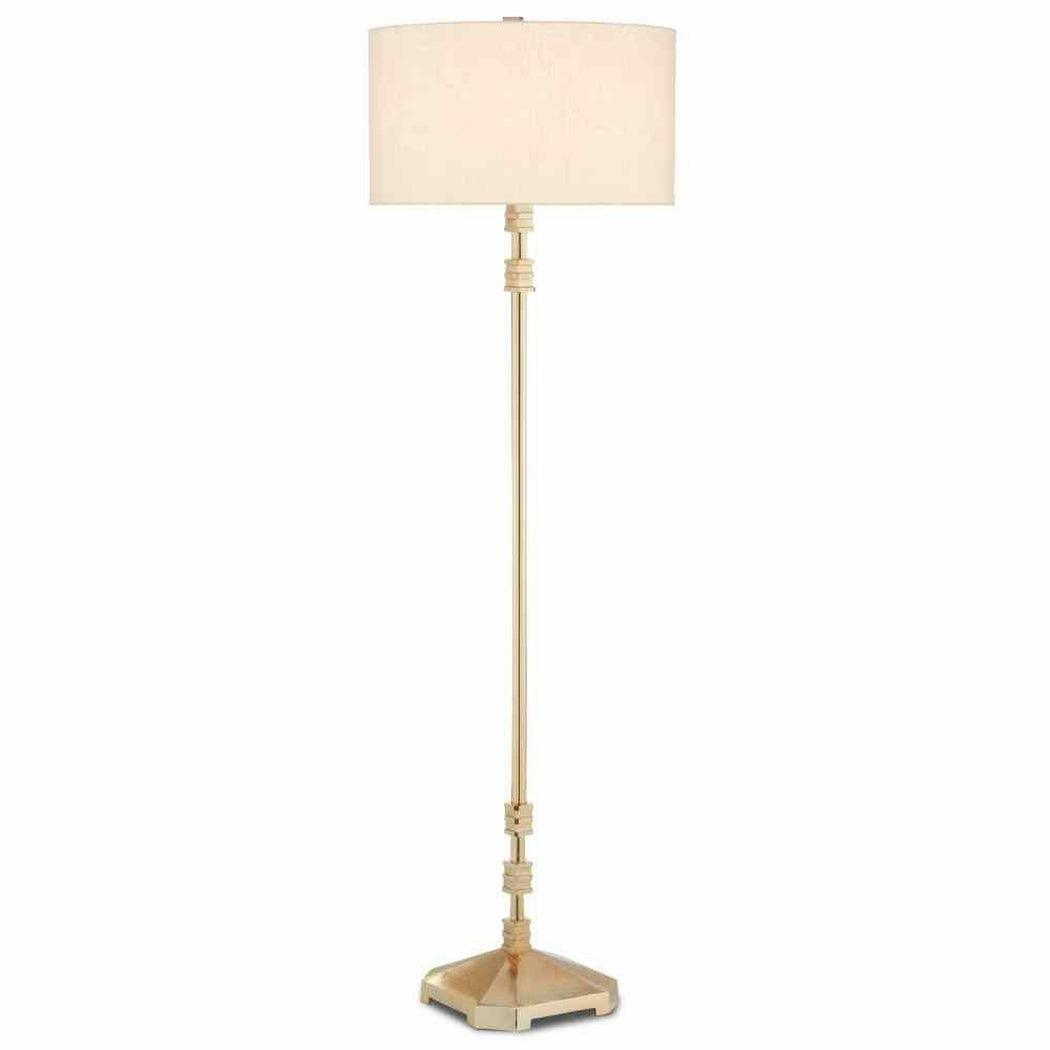 Shiny Gold Pilare Floor Lamp Floor Lamps Sideboards and Things By Currey & Co