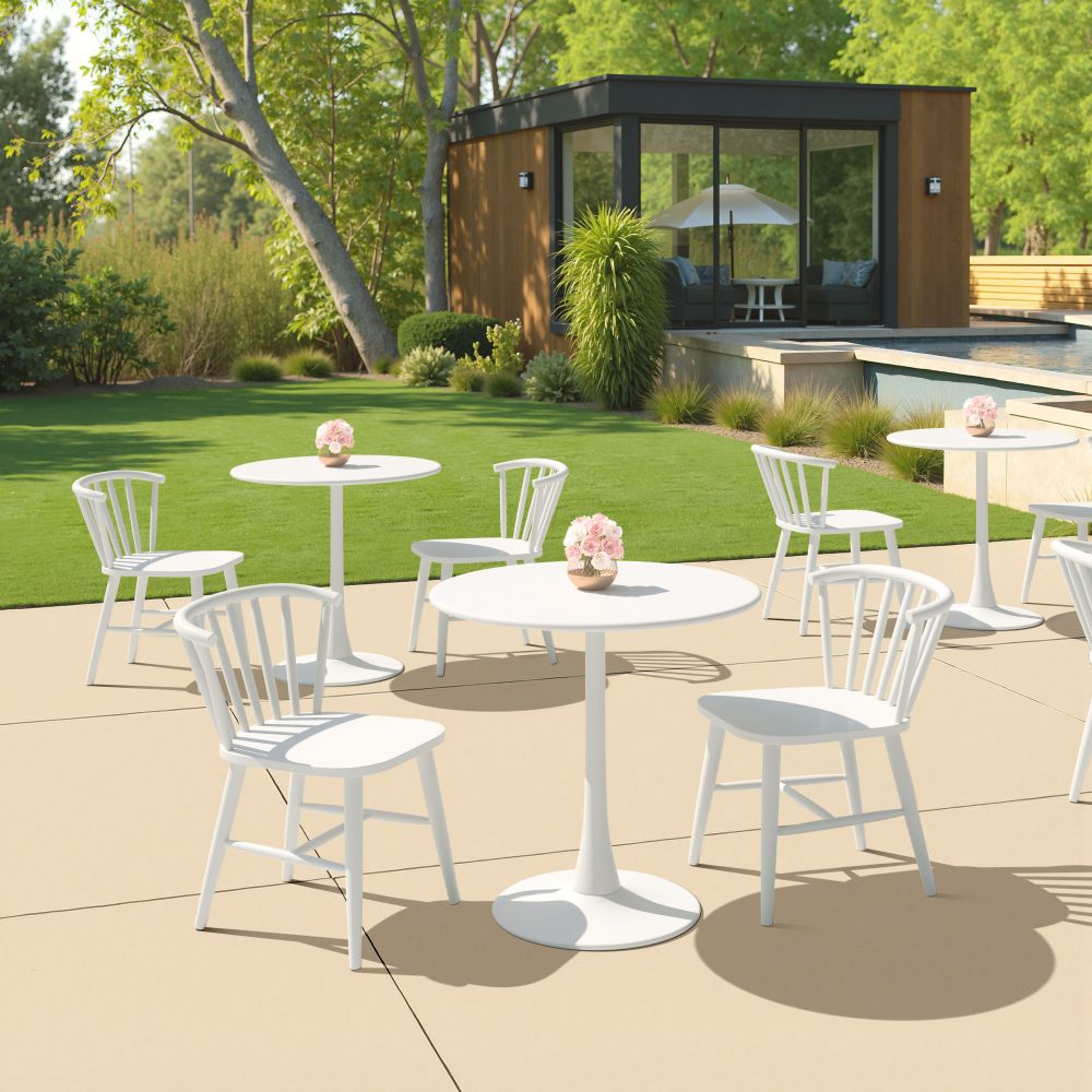Zuo Modern Shio Aluminum Outdoor Dining Chair Black
