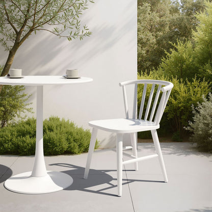Zuo Modern Shio Aluminum Outdoor Dining Chair Black