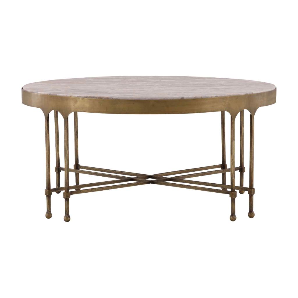 Shirley Marble Top Round Coffee Table