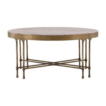 Shirley Marble Top Round Coffee Table