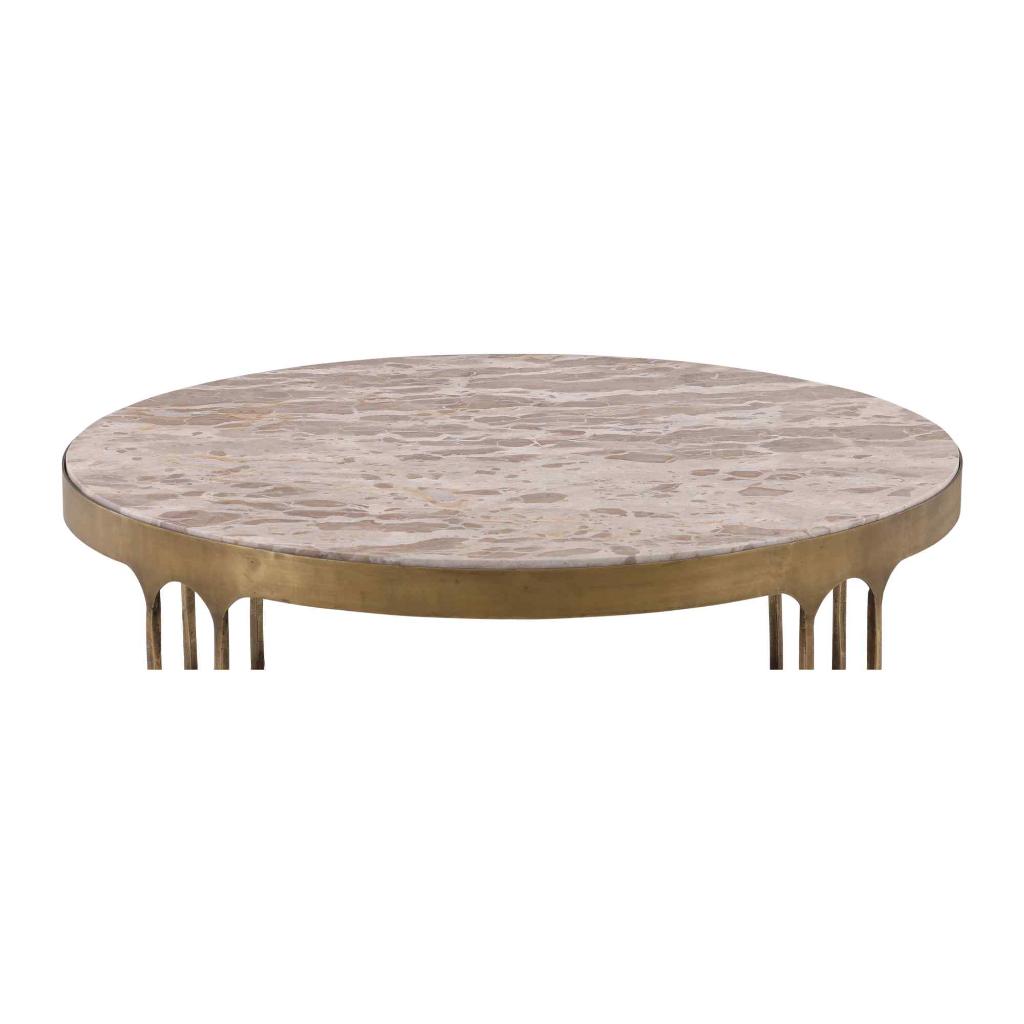Shirley Marble Top Round Coffee Table