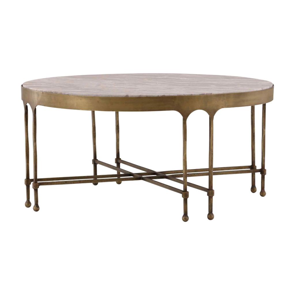 Shirley Marble Top Round Coffee Table