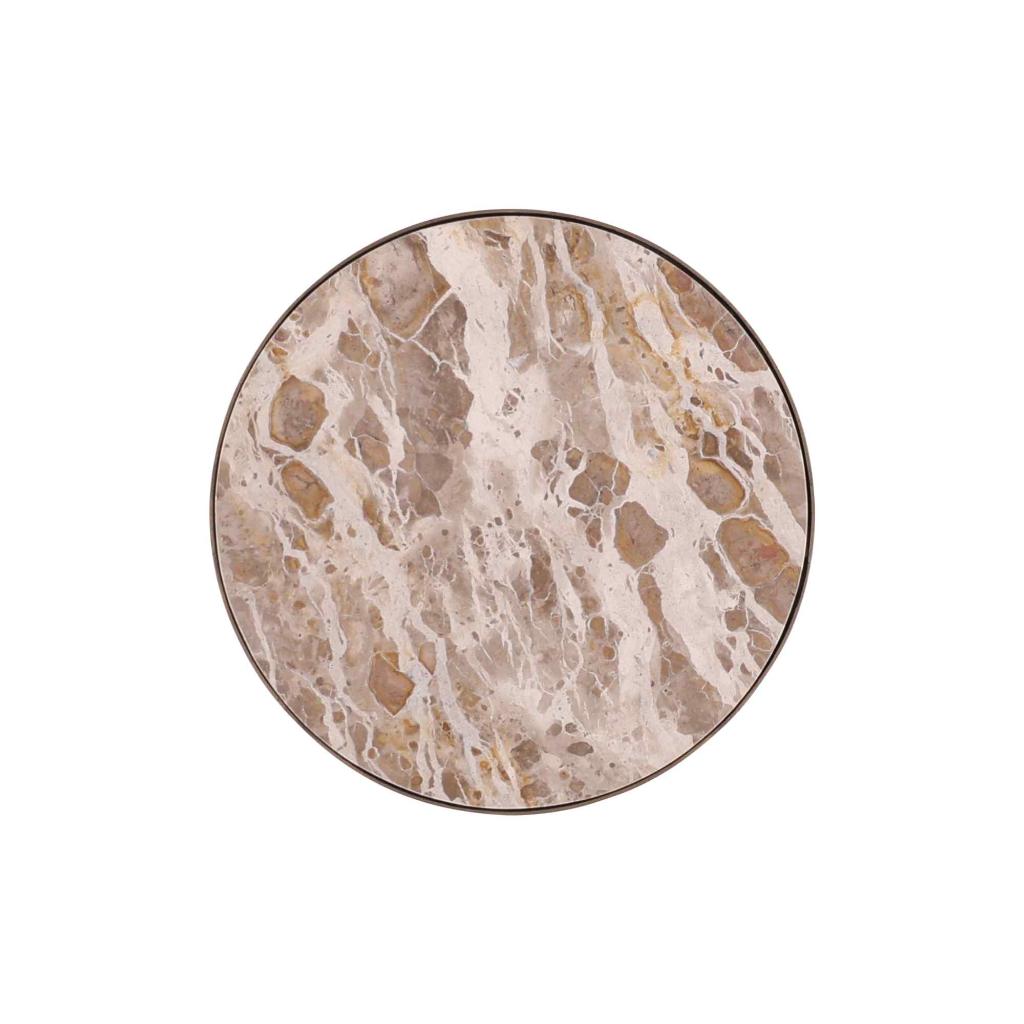 Shirley Marble Top Round End Table