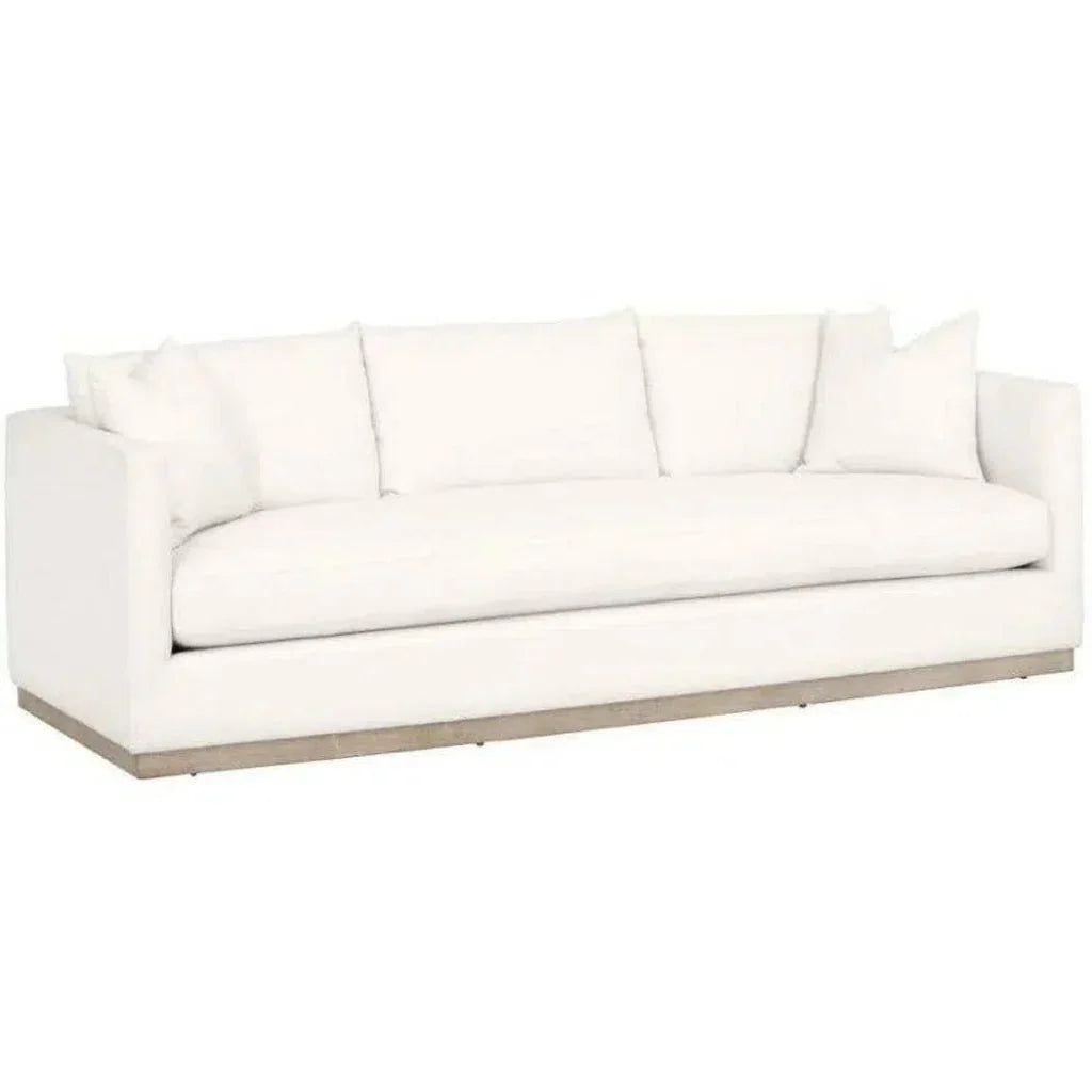 Essentials For Living Siena 96" Plinth Base Performance Fabric Sofa