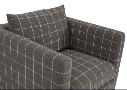 Siena Plinth Base Fabric Swivel Club Chair