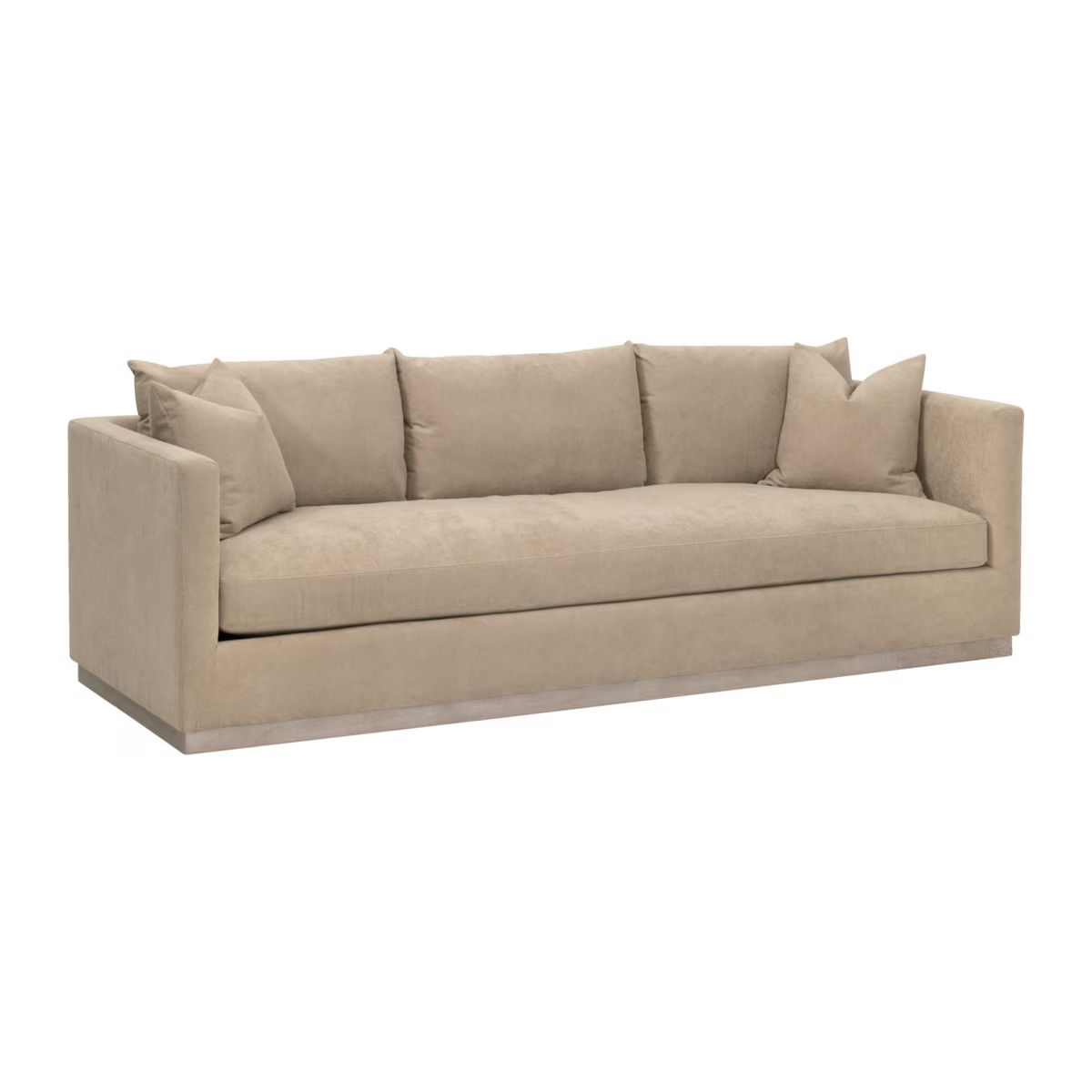 Essentials For Living Siena 96" Plinth Base Performance Fabric Sofa