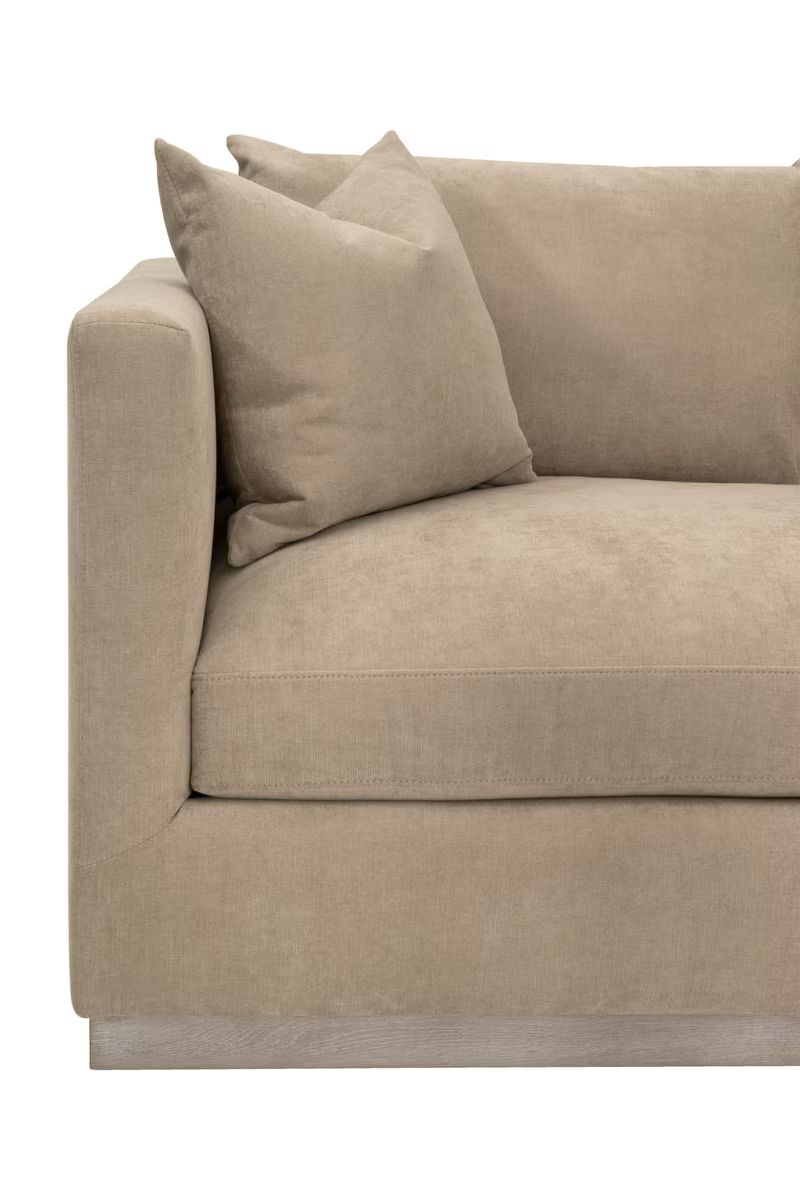 Essentials For Living Siena 96" Plinth Base Performance Fabric Sofa
