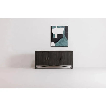 Moe's Home Sierra Wood and Steel Black Sideboard