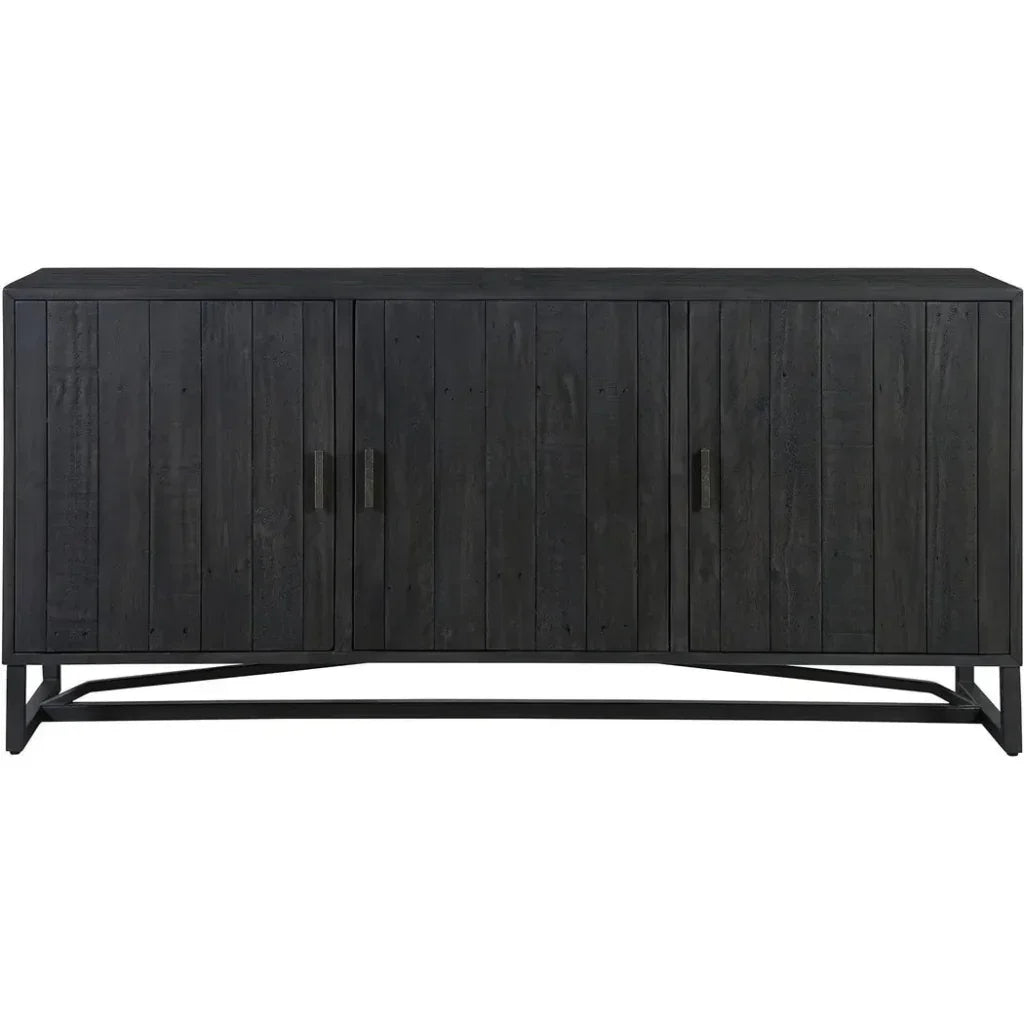 Moe's Home Sierra Wood and Steel Black Sideboard