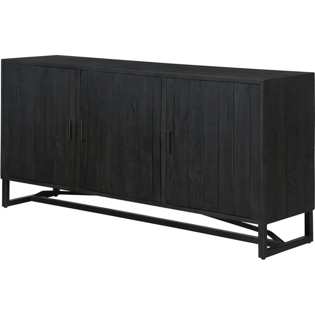 Moe's Home Sierra Wood and Steel Black Sideboard