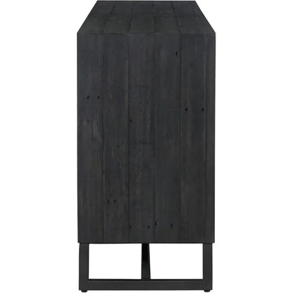 Moe's Home Sierra Wood and Steel Black Sideboard
