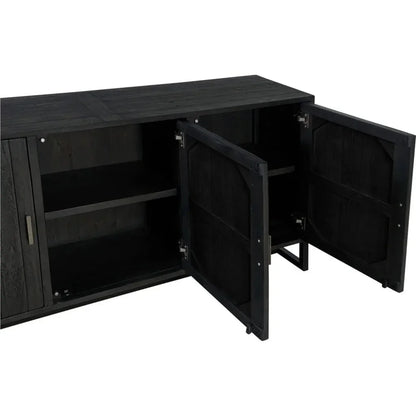 Moe's Home Sierra Wood and Steel Black Sideboard