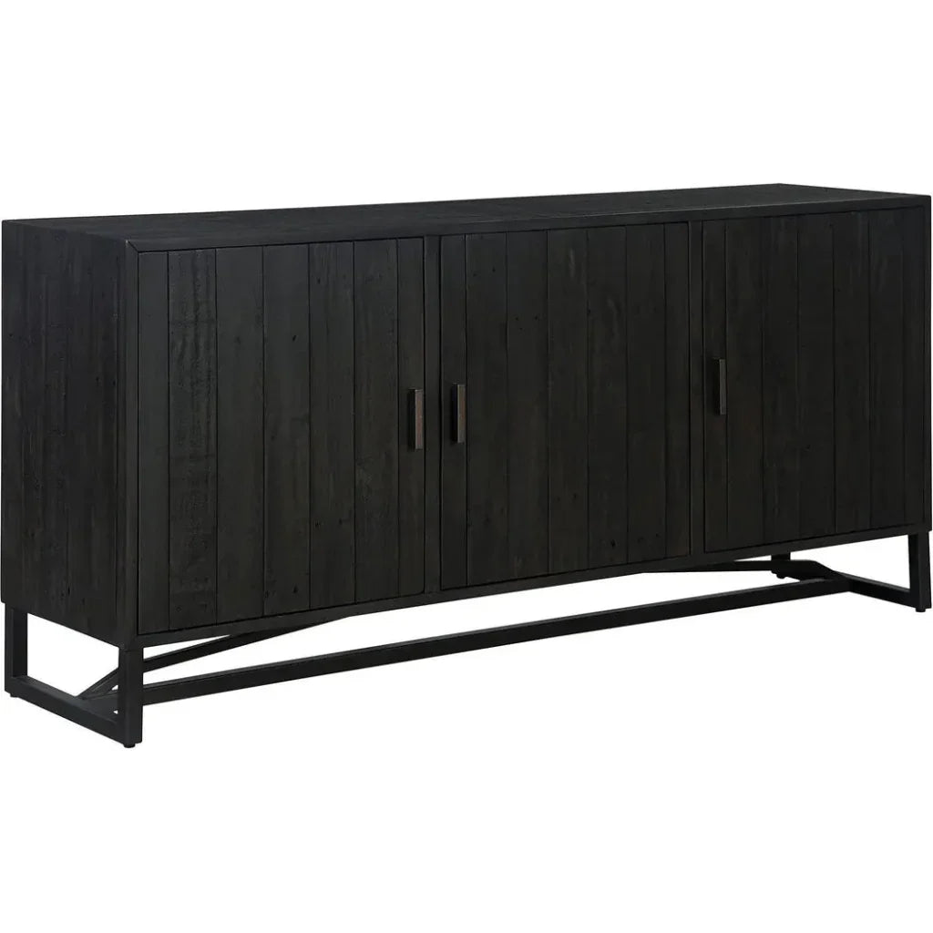 Moe's Home Sierra Wood and Steel Black Sideboard