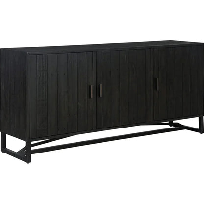 Moe's Home Sierra Wood and Steel Black Sideboard