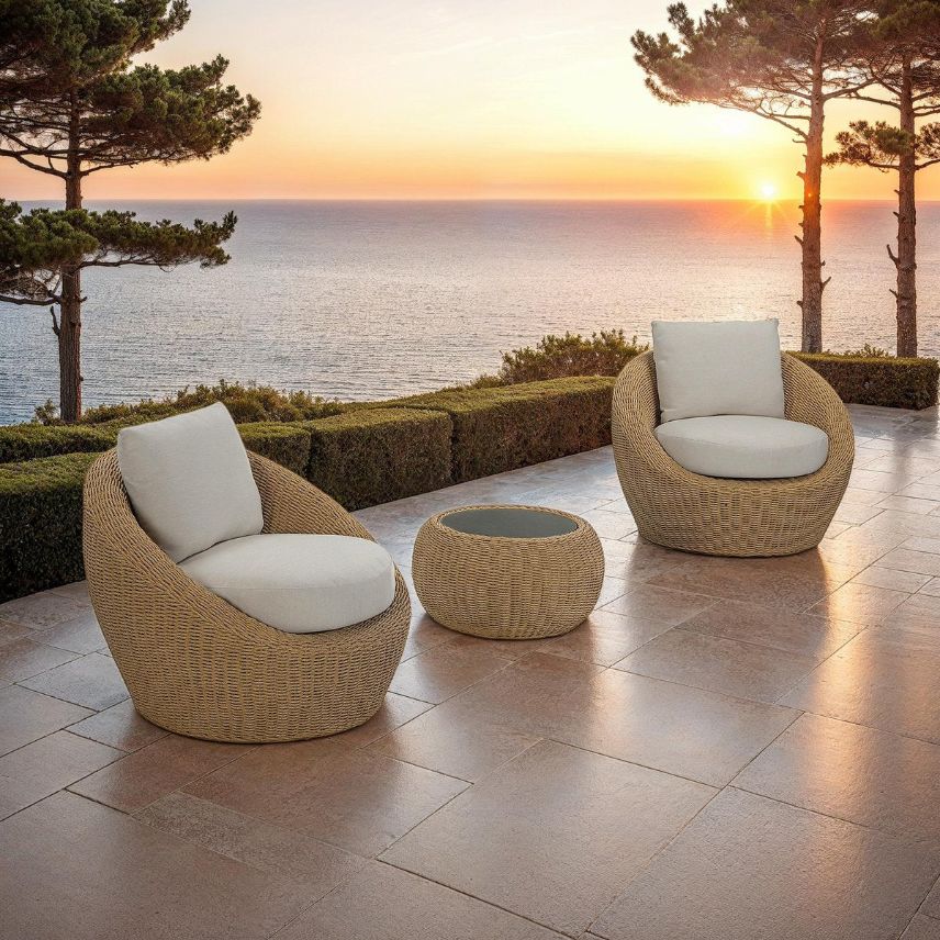 LH Home Siesta All Weather Wicker Outdoor Club Chair