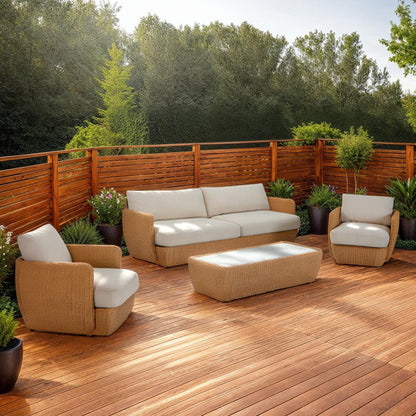 LH Home Siesta All-Weather Wicker Outdoor Coffee Table