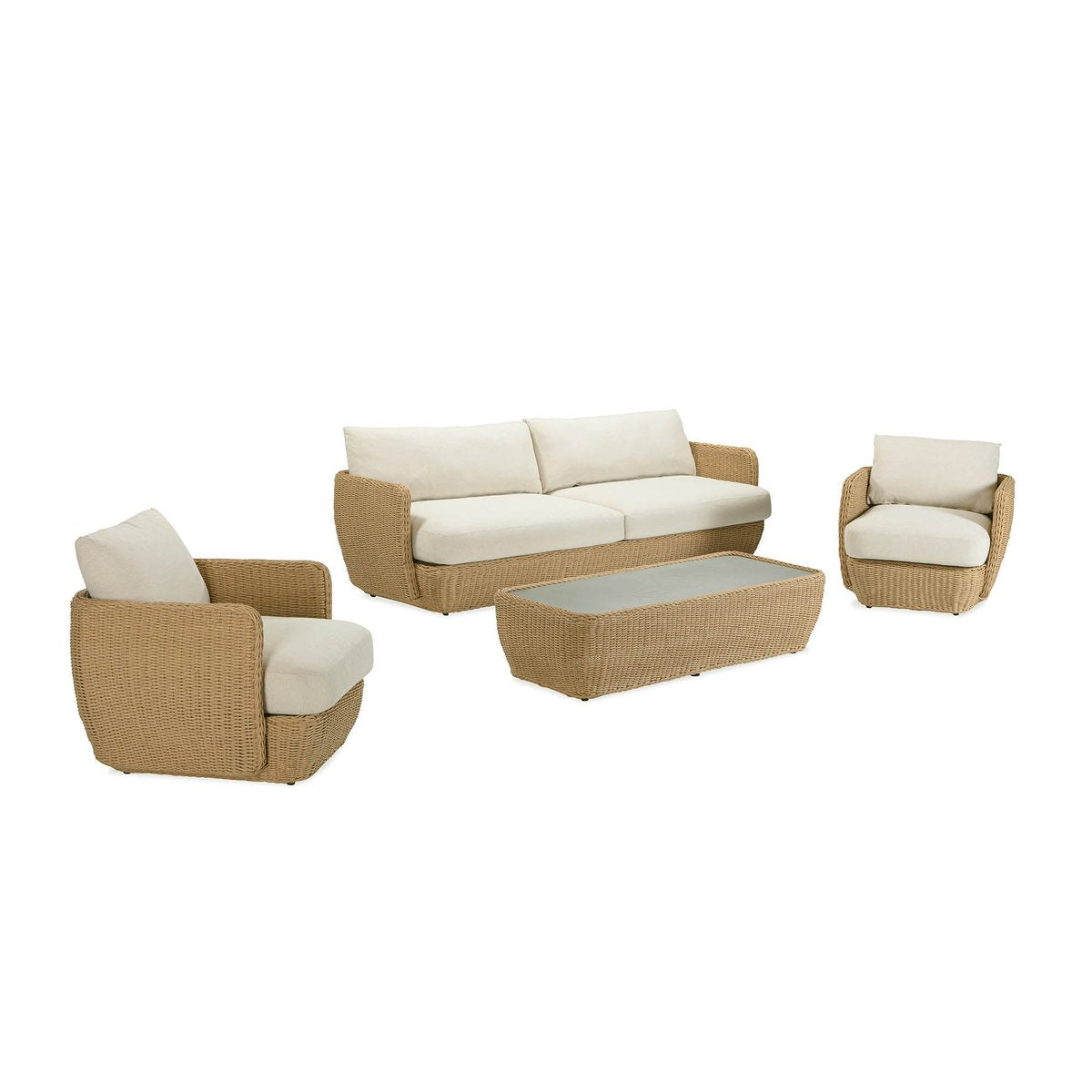 LH Home Siesta All-Weather Wicker Outdoor Coffee Table
