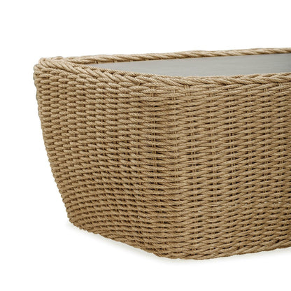 LH Home Siesta All-Weather Wicker Outdoor Coffee Table