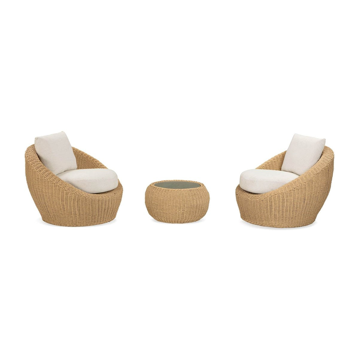 LH Home Siesta All Weather Wicker Outdoor Side Table