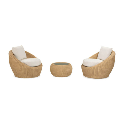 LH Home Siesta All Weather Wicker Outdoor Side Table