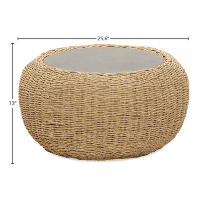 LH Home Siesta All Weather Wicker Outdoor Side Table