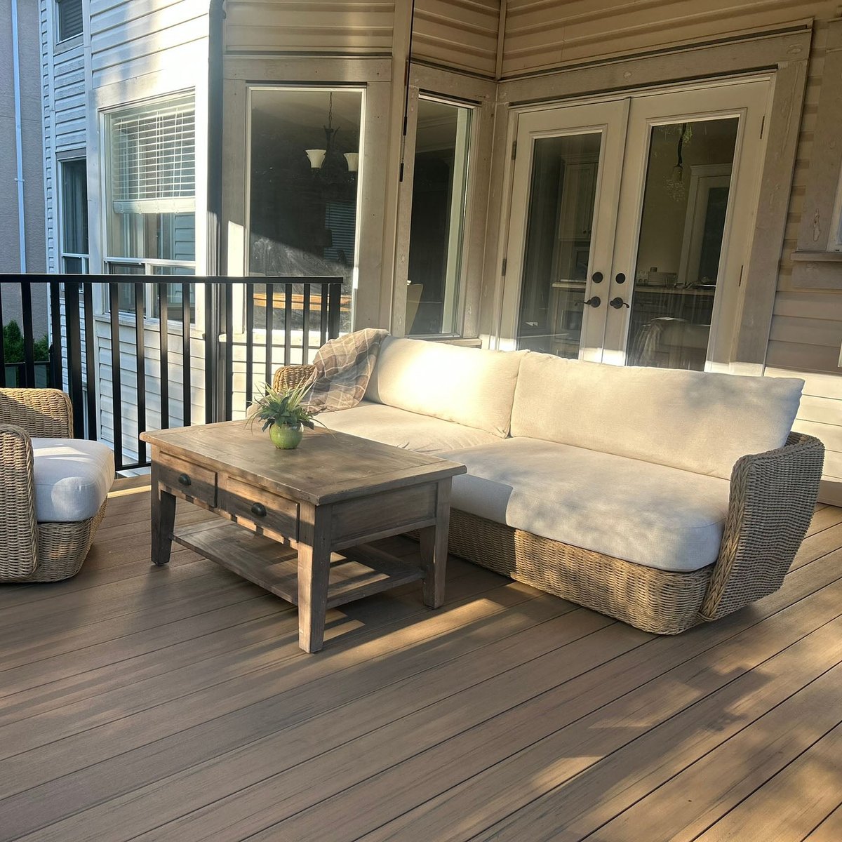 LH Home Siesta All-Weather Wicker Outdoor Sofa