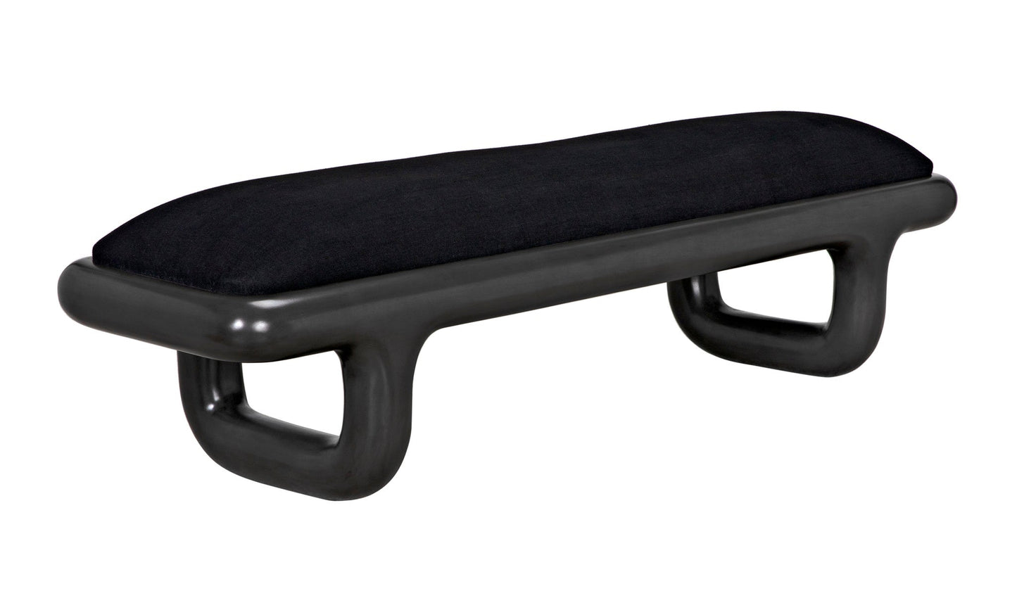 Sigmund Bench-Bedroom Benches-Noir-Sideboards and Things