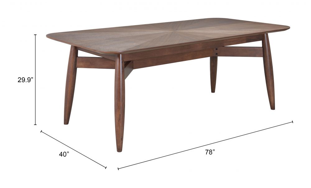 Zuo Modern Silea Wooden Rectangular Dining Table