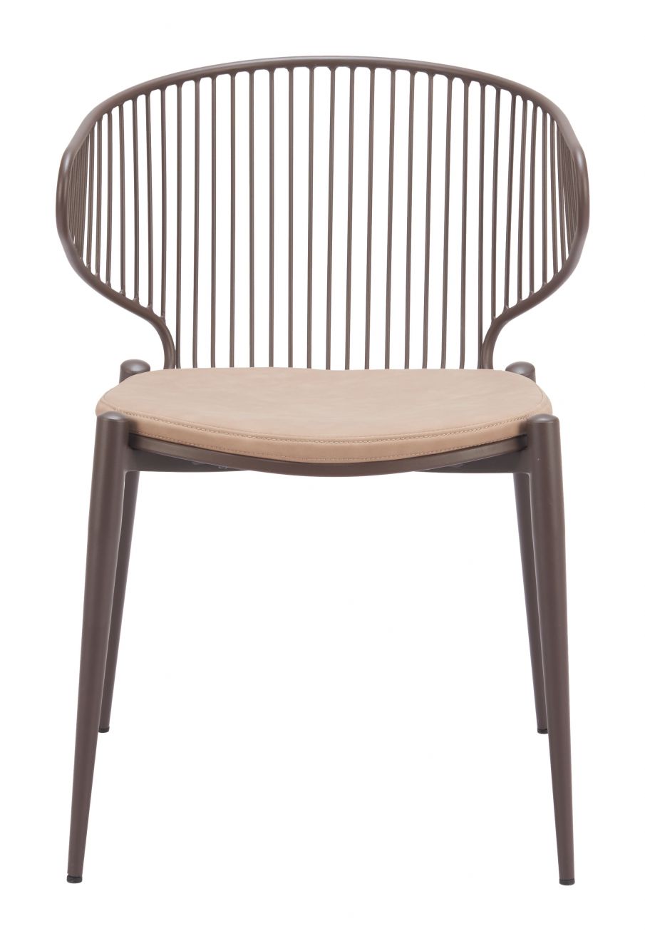 Zuo Modern Silues Faux Leather Dining Chair 2PC