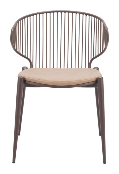 Zuo Modern Silues Faux Leather Dining Chair 2PC