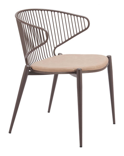 Zuo Modern Silues Faux Leather Dining Chair 2PC
