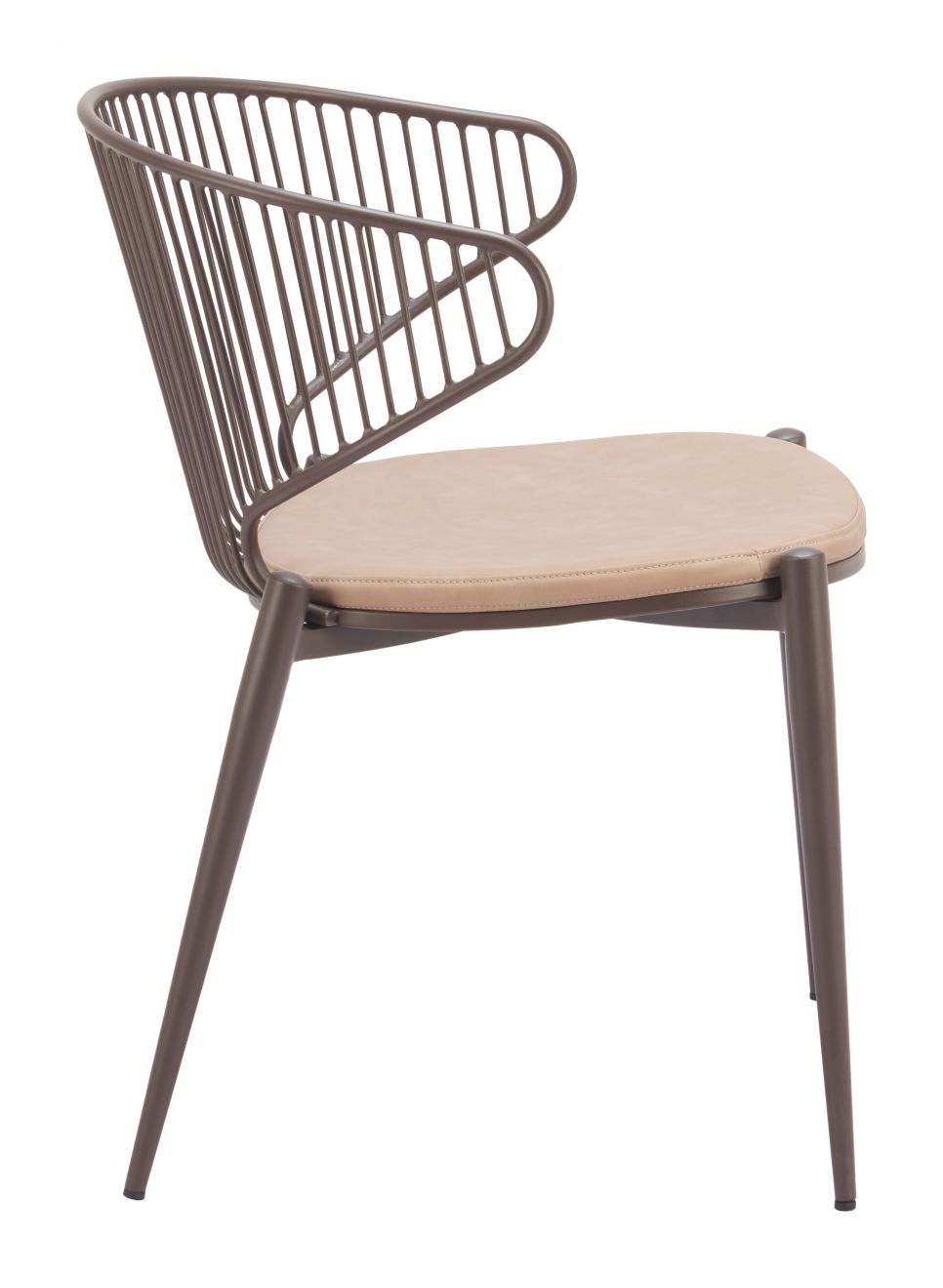Zuo Modern Silues Faux Leather Dining Chair 2PC