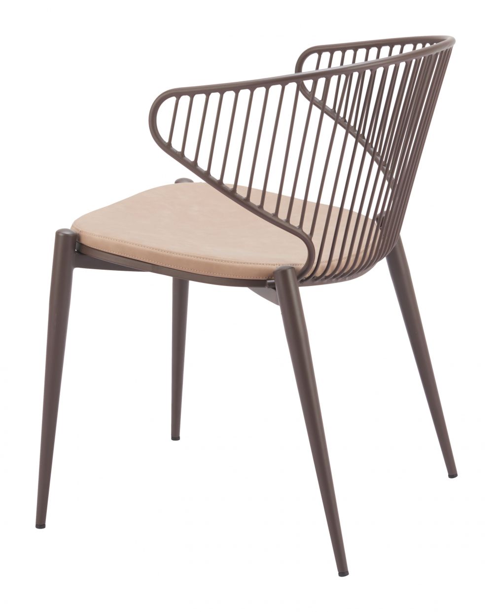 Zuo Modern Silues Faux Leather Dining Chair 2PC