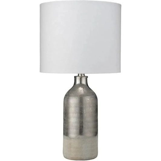 LOOMLAN Silver Ceramic Varnish Table Lamp