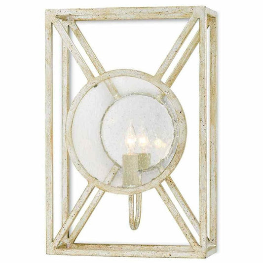 Silver Granello Beckmore Silver Wall Sconce Lillian August Wall Sconces Sideboards and Things By Currey & Co