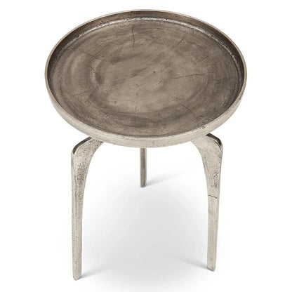 Vinya Reclaimed Aluminum Round End Table