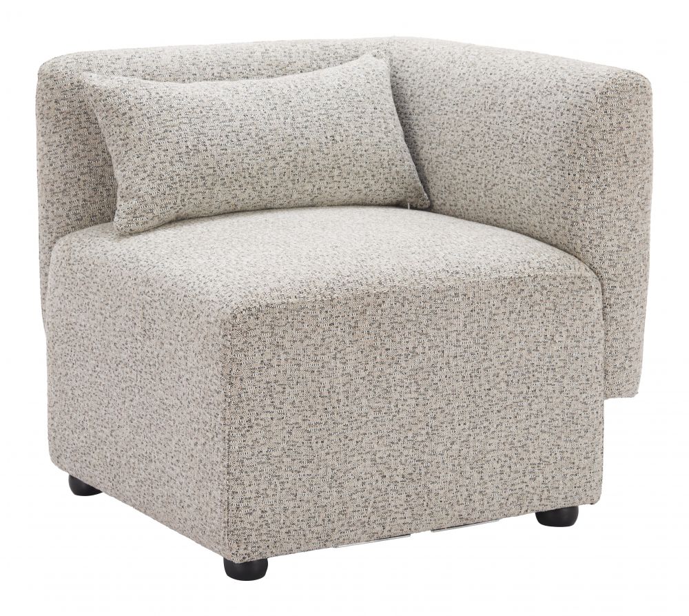 Zuo Modern Simu Textured Fabric Corner Chair