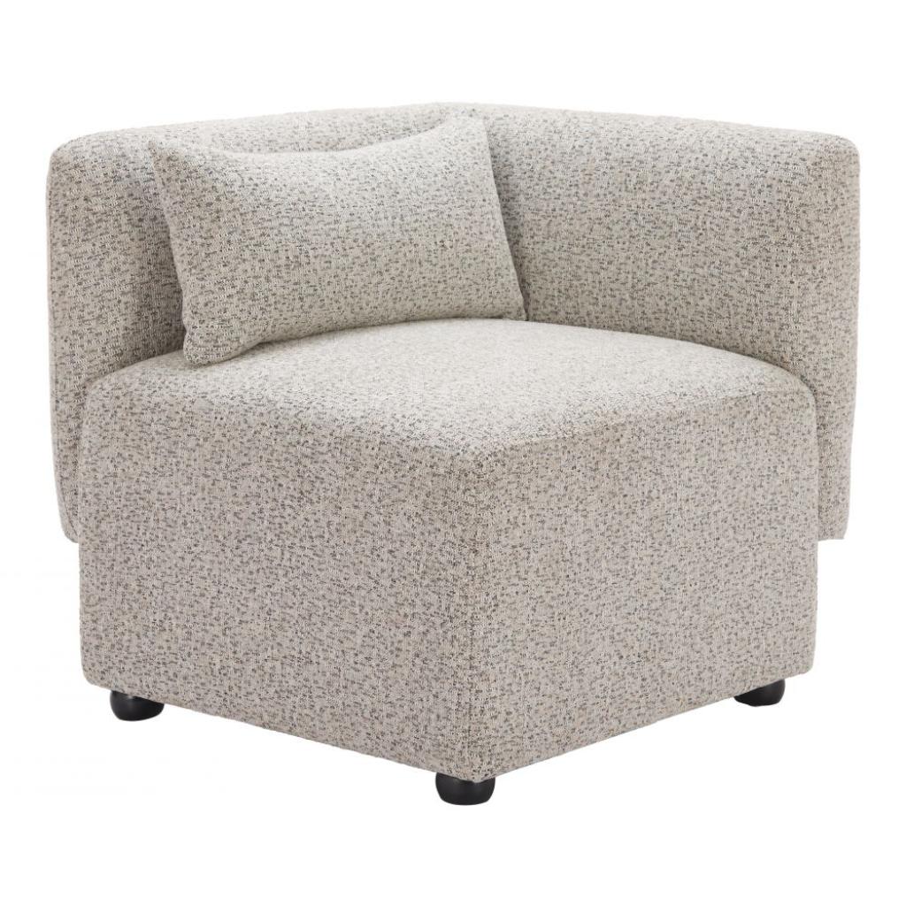 Zuo Modern Simu Textured Fabric Corner Chair