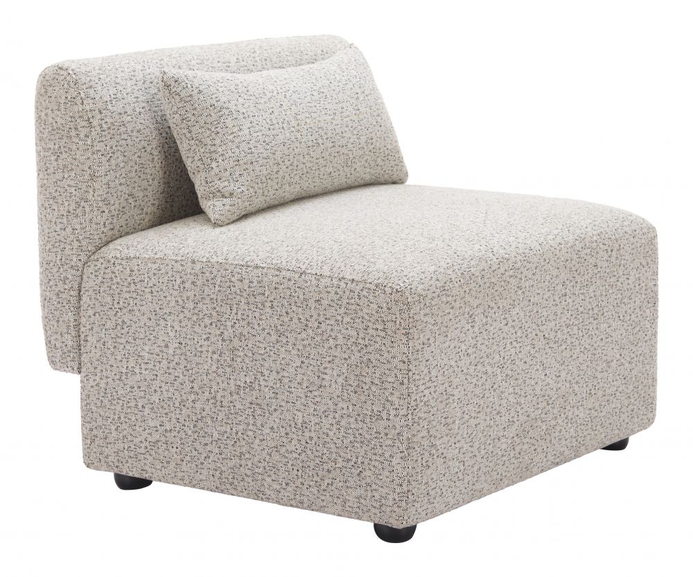 Zuo Modern Simu Textured Fabric Middle Chair