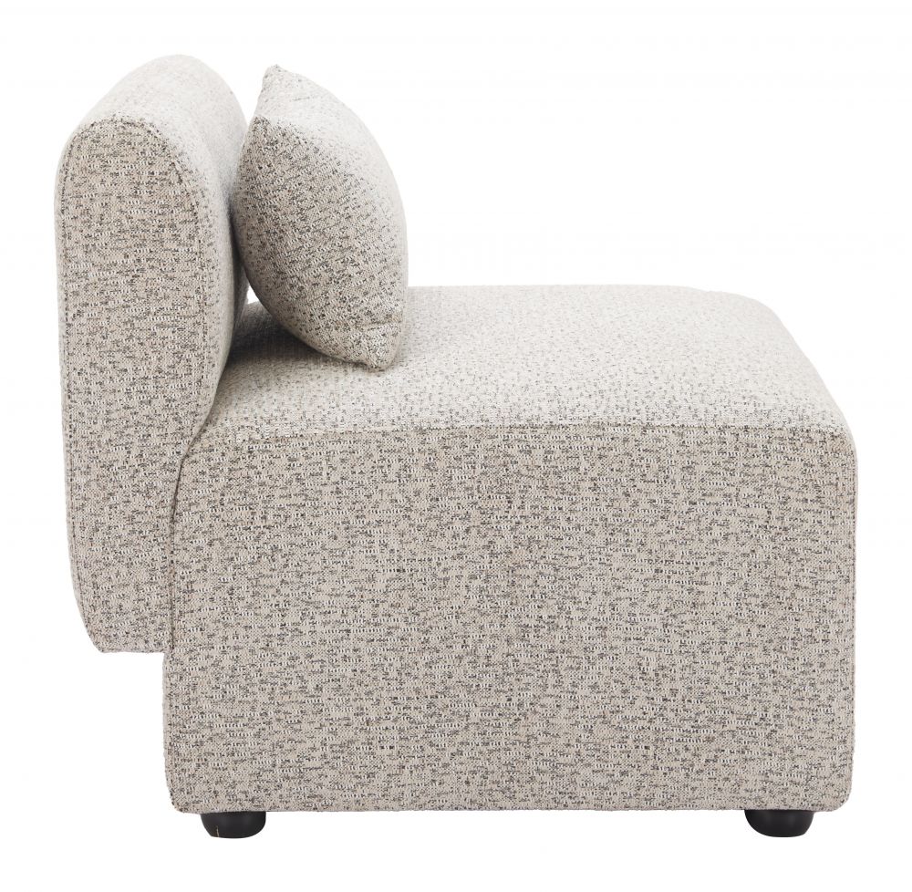 Zuo Modern Simu Textured Fabric Middle Chair